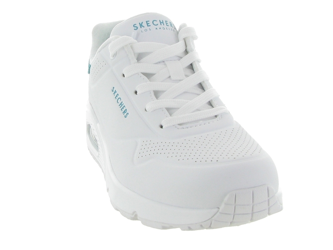 baskets et sneakers - Confort - femme - Toile Jean - Blanc - Skechers footwear6343201_3