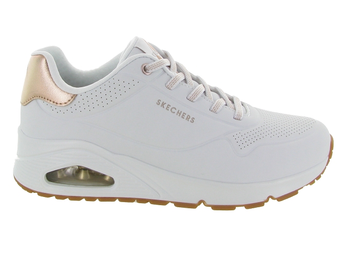 baskets et sneakers - Confort - femme - Toile Jean - Blanc - Skechers footwear6343302_2