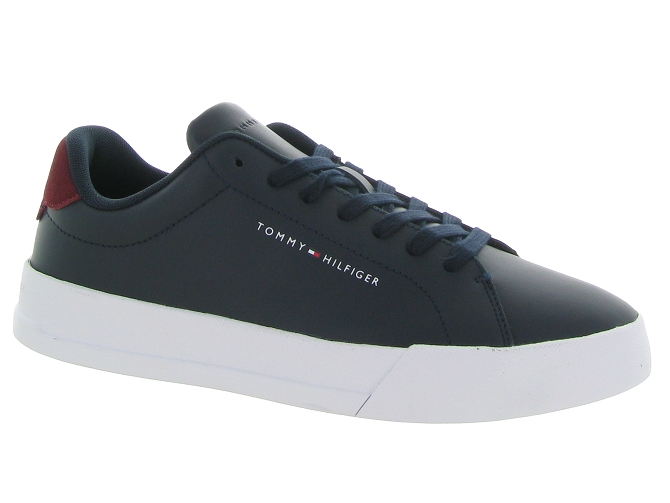 Tommy hilfiger baskets et sneakers court leather marine