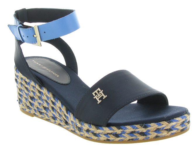 sandales et nu pieds - Corde - femme - Synthétique - Bleu - Tommy hilfiger