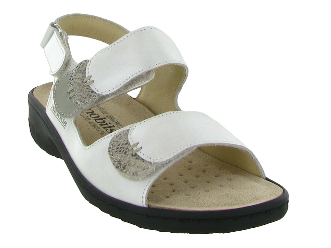 sandales et nu pieds - Confort - femme - Cuir - Blanc - Mephisto6348601_3