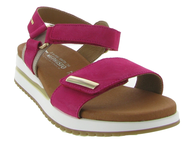 sandales et nu pieds - Confort - femme - Cuir - Rose - Mephisto6349201_3