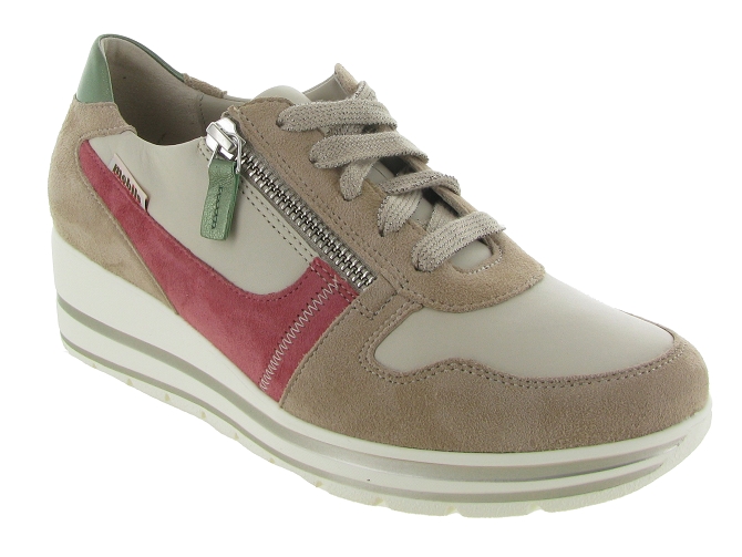 chaussures a lacets - Lacets détente - femme - Cuir - Beige - Mephisto