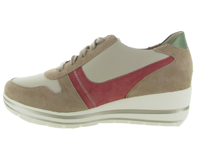 chaussures a lacets - Lacets détente - femme - Cuir - Beige - Mephisto6350101_4