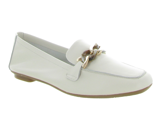 mocassins - Elégant - femme - Cuir - Blanc - Reqins