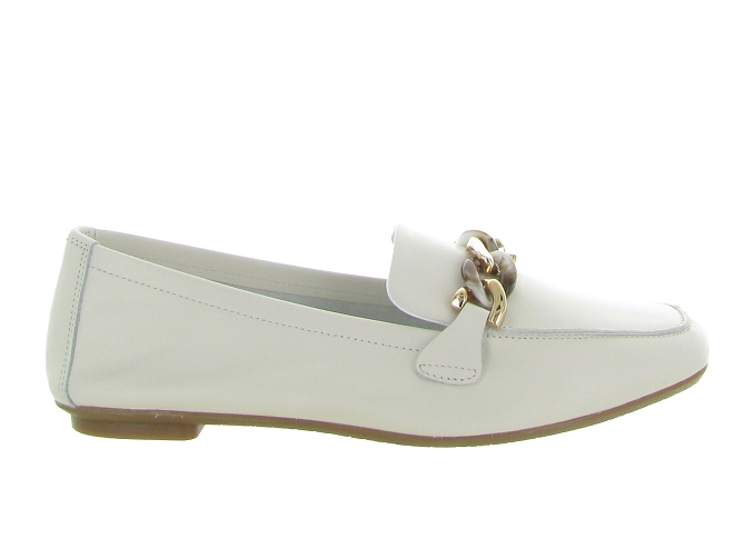 mocassins - Elégant - femme - Cuir - Blanc - Reqins6352201_2