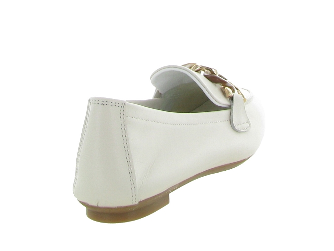 mocassins - Elégant - femme - Cuir - Blanc - Reqins6352201_5