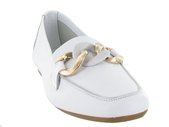 mocassins - Elégant - femme - Cuir - Blanc - Reqins6352301_3