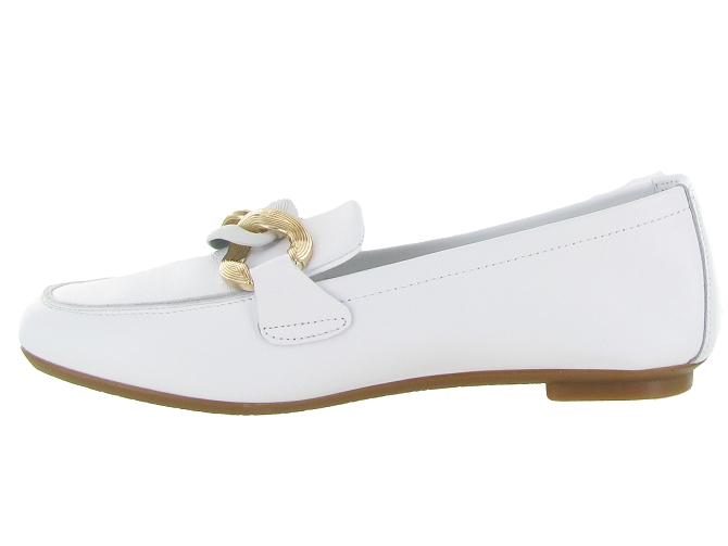 mocassins - Elégant - femme - Cuir - Blanc - Reqins6352301_4