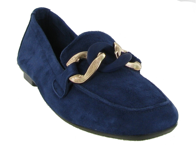 mocassins - Elégant - femme - Cuir - Bleu - Reqins6352302_3