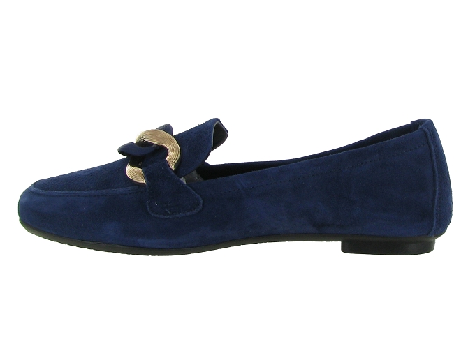 mocassins - Elégant - femme - Cuir - Bleu - Reqins6352302_4