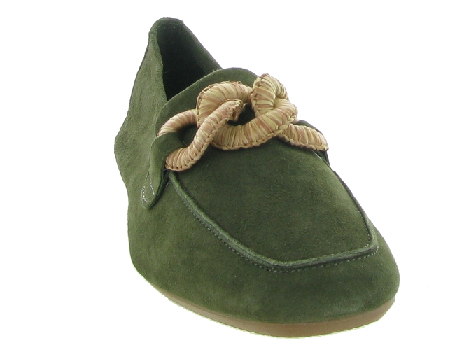 mocassins - Elégant - femme - Cuir - Vert - Reqins6352401_3