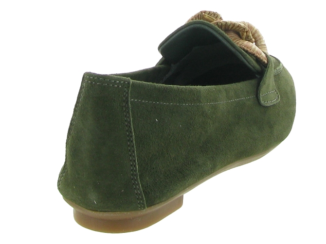 mocassins - Elégant - femme - Cuir - Vert - Reqins6352401_5