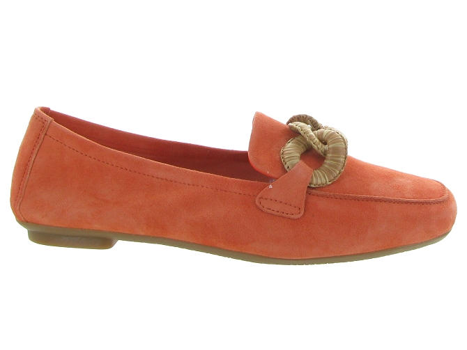 mocassins - Elégant - femme - Cuir - Orange - Reqins6352402_2