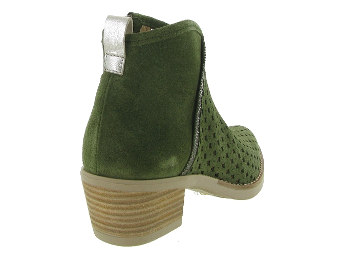 bottines et boots - Santiag - femme - Nubuck - Vert - Minka design6353401_5