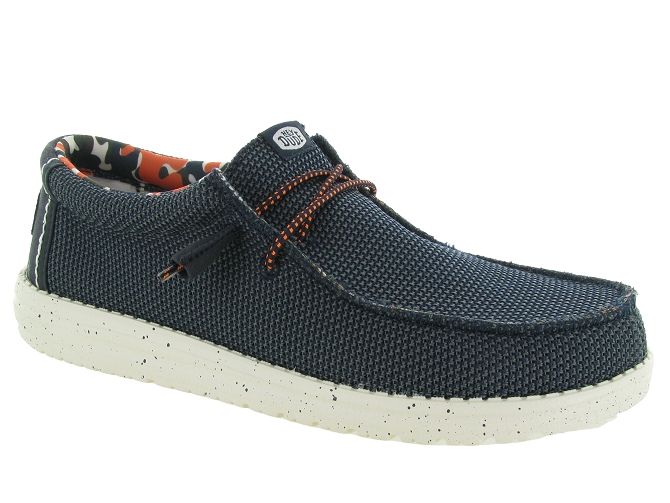 baskets et sneakers - Confort - homme - Toile  - Bleu Marine - Hey dude