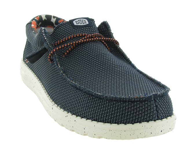 baskets et sneakers - Confort - homme - Toile  - Bleu Marine - Hey dude6353501_3