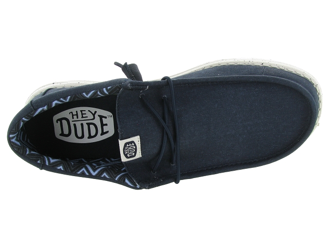 Hey dude baskets et sneakers wally canvas marine6354001_6