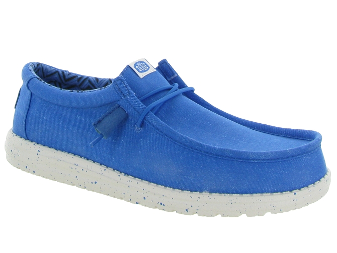 baskets et sneakers - Confort - homme - Toile  - Bleu - Hey dude