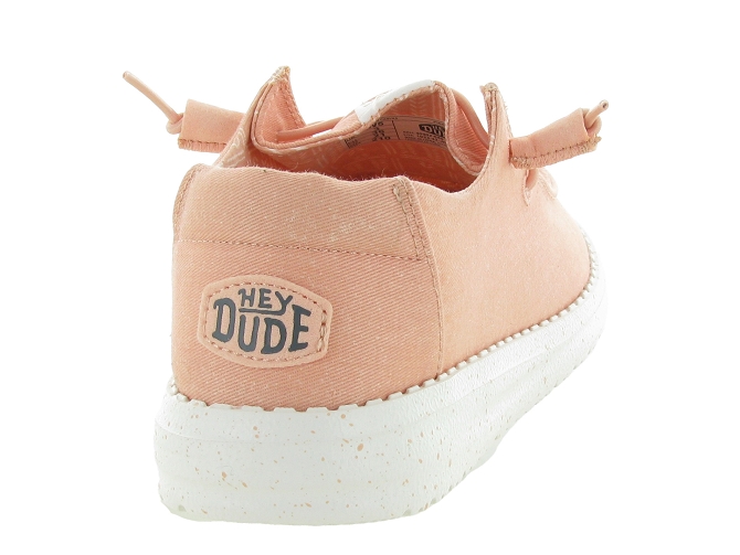 baskets et sneakers - Confort - femme - Toile Jean - Rose - Hey dude6354903_5