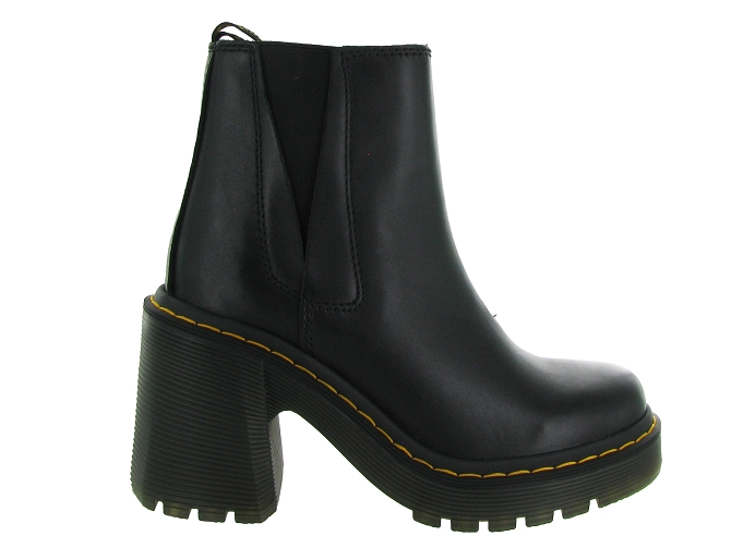 bottines et boots - Motardes & Rock and roll - femme - Cuir - Noir - Doc martens6702101_2