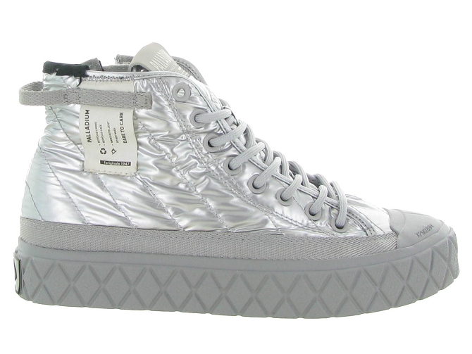 Palladium baskets et sneakers palla  ace requilt w argent6702403_2