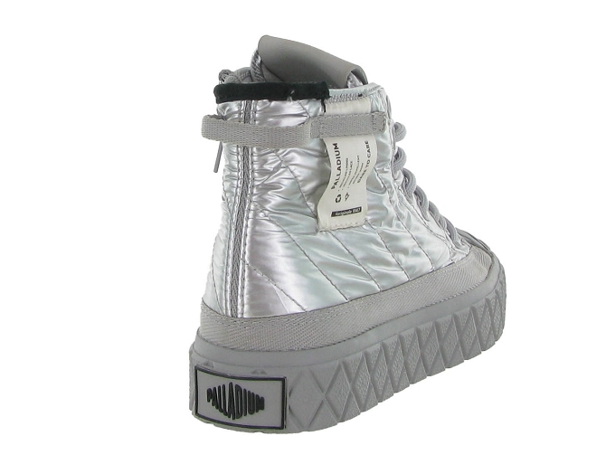 Palladium baskets et sneakers palla  ace requilt w argent6702403_5