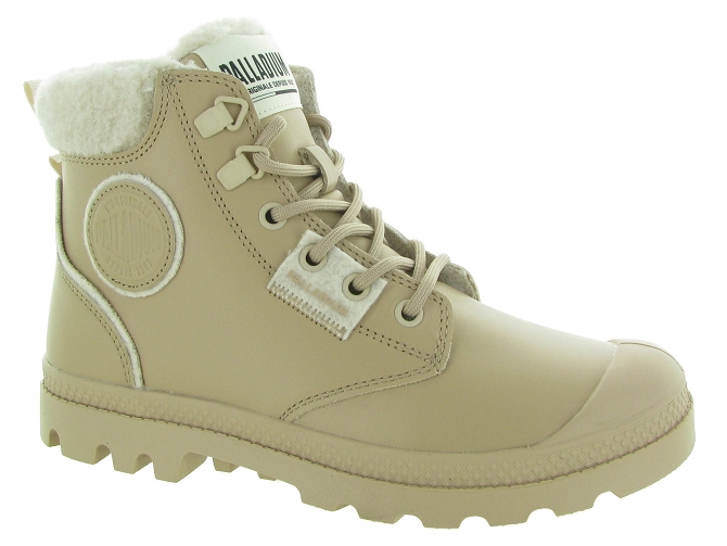 bottines et boots - Casual - femme - Nubuck - Beige - Palladium