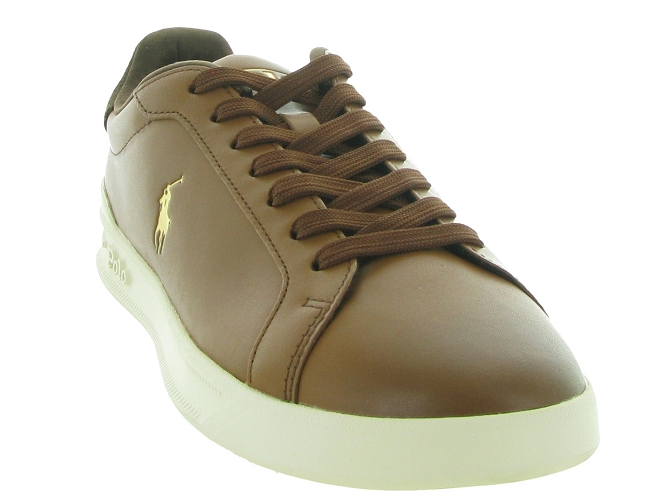 Ralph lauren baskets et sneakers heritage court marron6705901_3