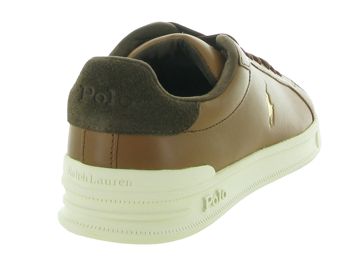 Ralph lauren baskets et sneakers heritage court marron6705901_5