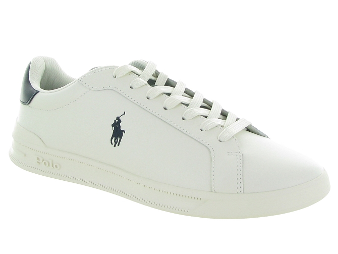 Ralph lauren baskets et sneakers heritage court blanc