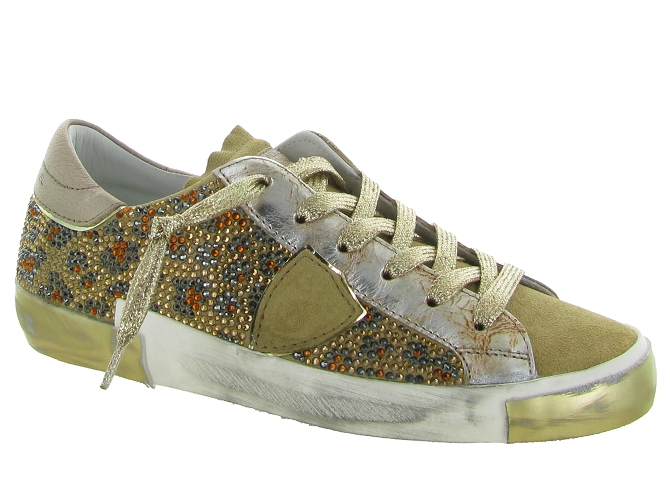 Philippe model baskets et sneakers prsx low woman leopard