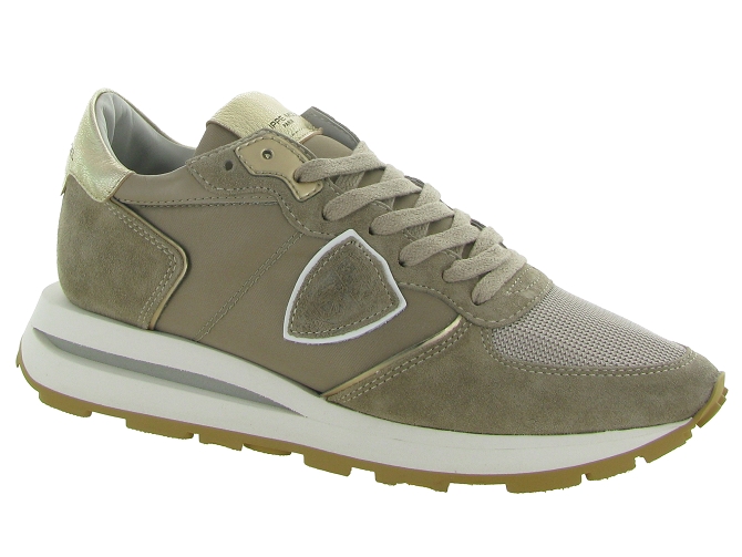 Philippe model baskets et sneakers tropez haute low woman taupe