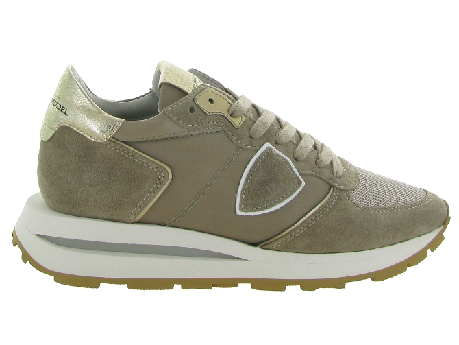 Philippe model baskets et sneakers tropez haute low woman taupe6706401_2