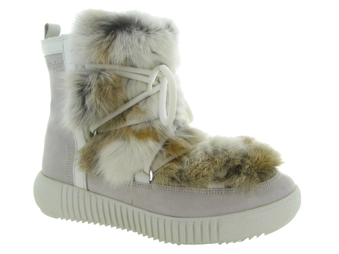 apres ski bottes fourrees - Bottine chaude - femme - Fourrure - Blanc - Pajar