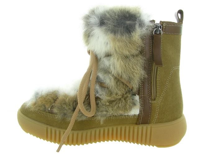 apres ski bottes fourrees - Bottine chaude - femme - Fourrure - Beige - Pajar6706802_4