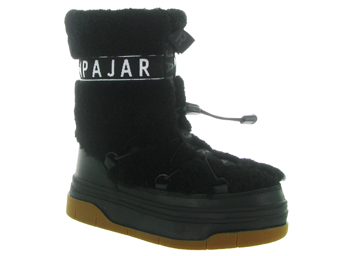 apres ski bottes fourrees - Bottine chaude - femme - Laine - Noir - Pajar