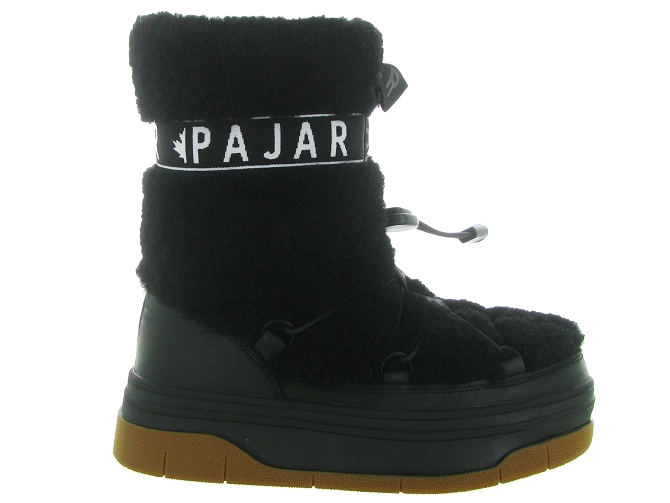 apres ski bottes fourrees - Bottine chaude - femme - Laine - Noir - Pajar6707302_2