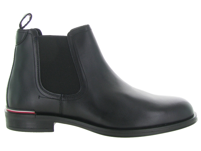 bottines et boots - Chic et Habillée - homme - Cuir - Noir - Tommy hilfiger6707701_2