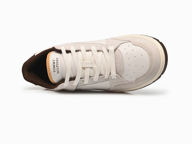 baskets et sneakers - Tendance - homme - Cuir - Blanc - Tommy hilfiger6708001_5