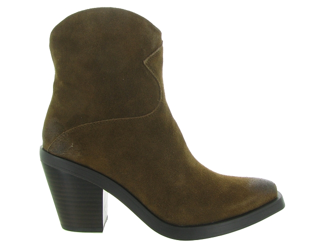 bottines et boots - Santiag - femme - Nubuck - Marron - Ash italia6709101_2