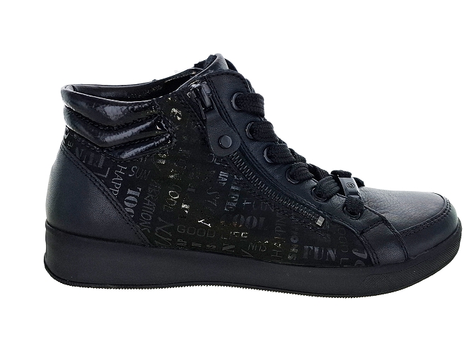 chaussures a lacets - Lacets détente - femme - Cuir - Noir - Ara6709801_2