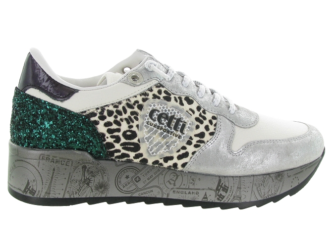 Cetti baskets et sneakers c1368 leopard6711601_2