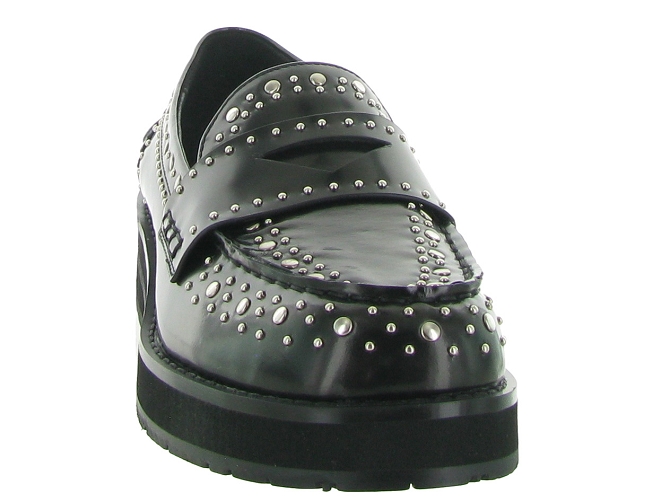 mocassins - Compensé - femme - Cuir - Noir - Bibi lou6711801_3