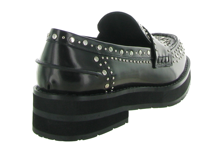 mocassins - Compensé - femme - Cuir - Noir - Bibi lou6711801_5