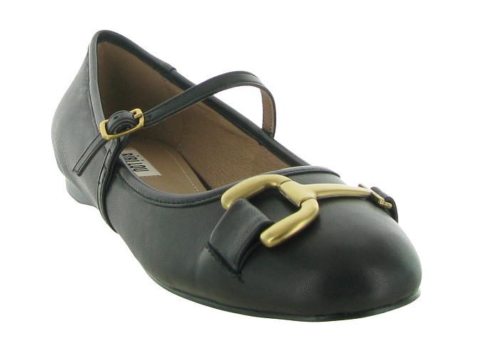 ballerines - Ballerine plate - femme - Cuir - Noir - Bibi lou6712001_3