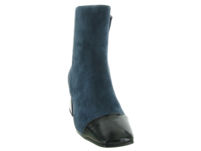 bottines et boots - Classique & Chic - femme - Cuir - Bleu Marine - Bibi lou6712301_3