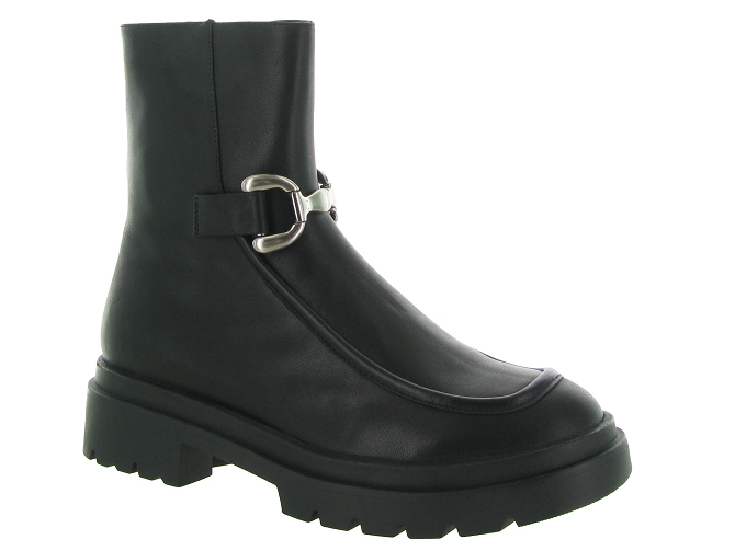 bottines et boots - Casual - femme - Nubuck - Noir - Bibi lou