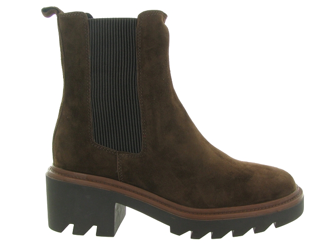 bottines et boots - Chelsea - femme - Nubuck - Marron - Bibi lou6712701_2