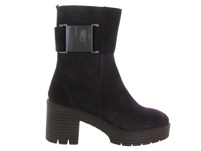 bottines et boots - Motardes & Rock and roll - femme - Nubuck - Violet - Softwaves6713501_2